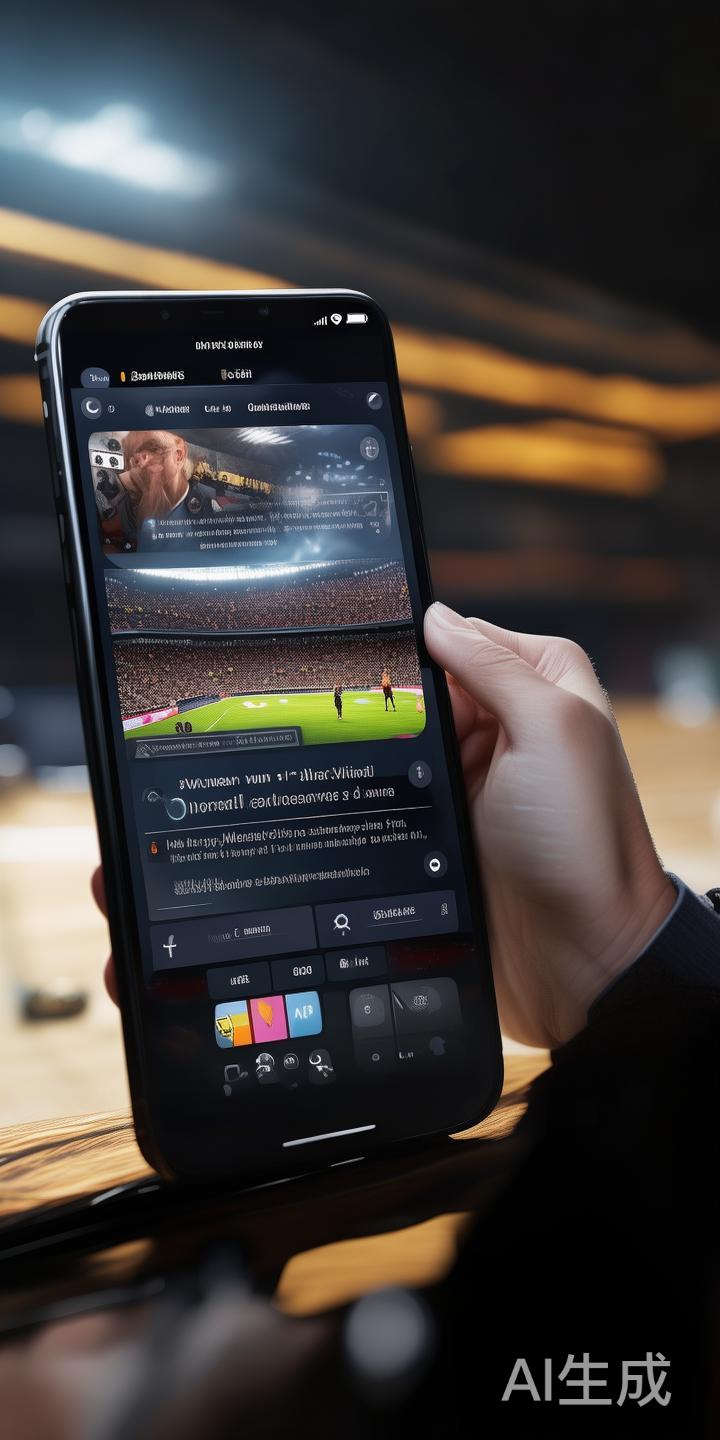 手机版集成了直播、评论、社区等功能，让体育迷不仅可